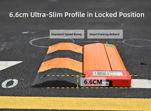 Realpark hc10a 4G siêu mỏng công nghệ cao thép đậu xe khóa IP68 thiết kế thông minh chế độ kép Radar Phát hiện Hệ thống 50 LB tải công suất - Product Image 3