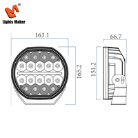 Luces Auxiliares LED Elite Series 90W, Tipo Cubo, 6.4 Pulgadas, Haz de Luz Plano y Redondo, Protección IP67K, para SUV, Modelo LML-7090E-D