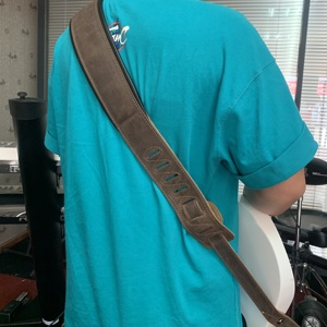 Comfortabele Gitaar Riem Elektrische En Akoestische Gitaar Strap Leer Eindigt Verstelbare Lengte Soldaat Merk - Product Image 3