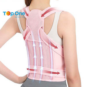Top One Wholesale Posture Corrector <b>Men</b> Women Upper Back Support Band Clavicle Correction Band Straightener for Back - Product Image 2