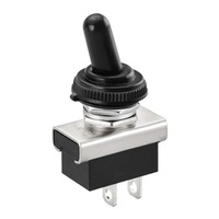 Interrupteur à bascule 12V ON/OFF 25A 2 broches 2 positions SPST avec couvercle étanche pour voiture KN3D-101
