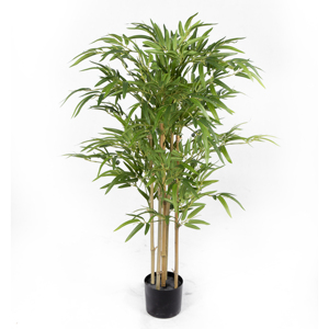 Прямые продажи с фабрики, дешевое искусственное бамбуковое дерево, зеленые шелковые листья, искусственное бамбуковое растение для домашнего декора гостиной - Product Image 4