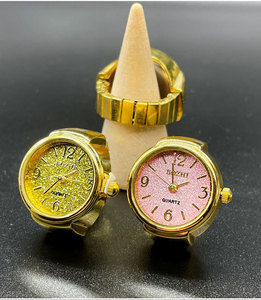 Nouveau meilleur vente hommes et femmes étincelant alliage doigt montre bracelet rond anneau montres <span class=keywords><strong>pour</strong></span> hommes - Product Image 5