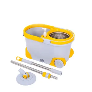 Hoge-Kwaliteit Gemakkelijk Leven 360 Roterende Spin Magic Mop Emmer En Wringer Gemakkelijk Mop