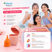 Boîte de rangement portable pour stérilisateur de coupe menstruelle réutilisable, en plastique écologique, fournie par l'usine