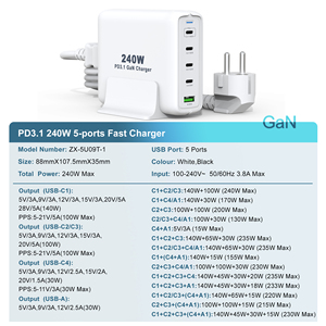 Pd MUR Gan Chargeur Usb <span class=keywords><strong>c</strong></span> Ordinateur Portable Universel Super Rapide 150w 100w 65w 30W Macbook Pro gan Chargeurs - Product Image 6