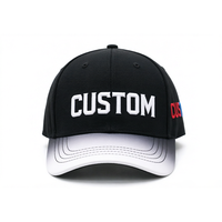 Gorra de Béisbol con Bordado 3D Personalizado, Visera Degradada, Suministro de Fábrica, Multicolor, Ajustable, con Logotipo Personalizado, para Uso Casual