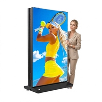 Panneau d'affichage numérique LED P2.5 étanche IP65 pour extérieur, double face, mobile, avec SDK, pour entreprises, centres commerciaux
