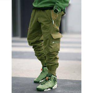 Elastic Waist Cargo <strong>Pants</strong> Men's Summer Thin Nine Points Tie Feet Trousers Loose <strong>Harem</strong> <strong>Pants</strong> Youth Trendy Casual Drawstring <strong>Pants</strong> - Product Image 5