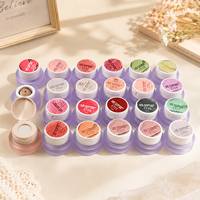 Palette de gel UV pour nail art, logo personnalisé, OEM ODM, marque privée, gel solide pour nail art, DIY, végan, écologique, longue durée, effet ombré
