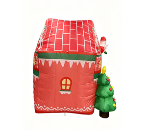 <span class=keywords><strong>Castillo</strong></span> Inflable Navideño de 6 Pies de Altura, Decoraciones para Exteriores con Luces LED, para Inflar <span class=keywords><strong>en</strong></span> el Patio, Jardín o Césped - Product Image 4