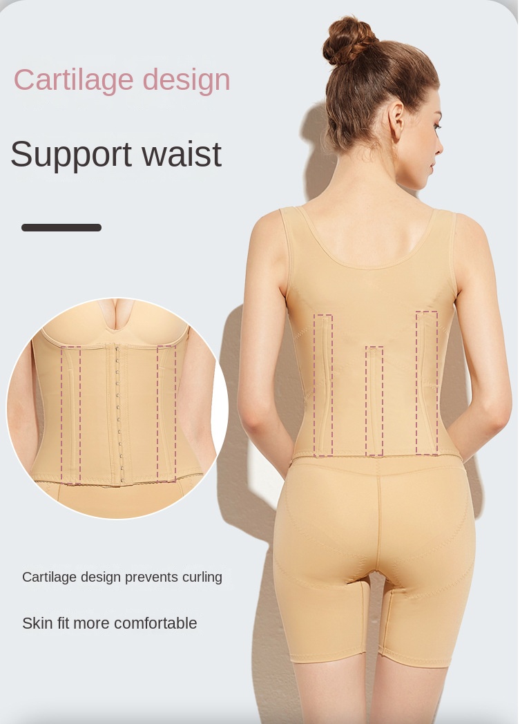 ZOYIAME Post Surgical Fajas Colombianas Waist Trainer Vest Abdominal Shaper Compression Women's Postpartum Lipo Elastic Garments