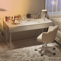 Bureau moderne en bois pour filles, tiroir de chambre à coucher, bureau d'étude de maquillage simple pour étudiants, gain de place, location de bureau, ordinateur, salon