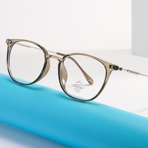 Tr90 <b>Eyeglasses</b> <b>Frames</b> Rectangle Full Rim Anti Blue Light Unisex Lightweight Resin Lens Clear Transparent <b>Frame</b> - Product Image 4