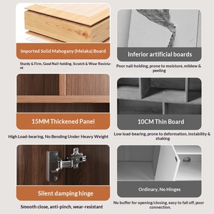 Librería en Oferta con Puertas, Estante de Almacenamiento de Gran Capacidad, Vitrina, Librería de Madera para el Hogar, Sala de Estar, <span class=keywords><strong>Biblioteca</strong></span>, Oficina - Product Image 3