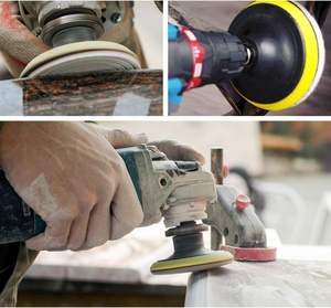 Almohadilla de esponja de piedra de hormigón de resina estándar de respaldo de gran oferta, almohadillas de pulido de diamantes - Product Image 5