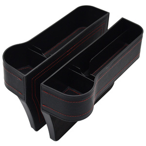 Car <b>Seat</b> Gap <b>Storage</b> Box Leather Multi Functional Interior Organizer Big Capacity 1-3 Compartments Fashion Design - Product Image 1