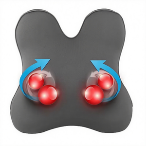 Masseur de nuque pour siège de voiture avec pétrissage rotatif 3D, coussin chauffant 12V DC pour la fatigue du conducteur, <span class=keywords><strong>oreiller</strong></span> de massage ergonomique - Product Image 1