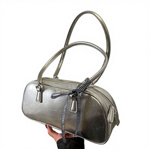 <span class=keywords><strong>Sac</strong></span> d'épaule tendance coréen 2026 pour femme, style ballet, avec nœud, double fermeture éclair, doublure en polyester, grande capacité, <span class=keywords><strong>sac</strong></span> oreiller - Product Image 1