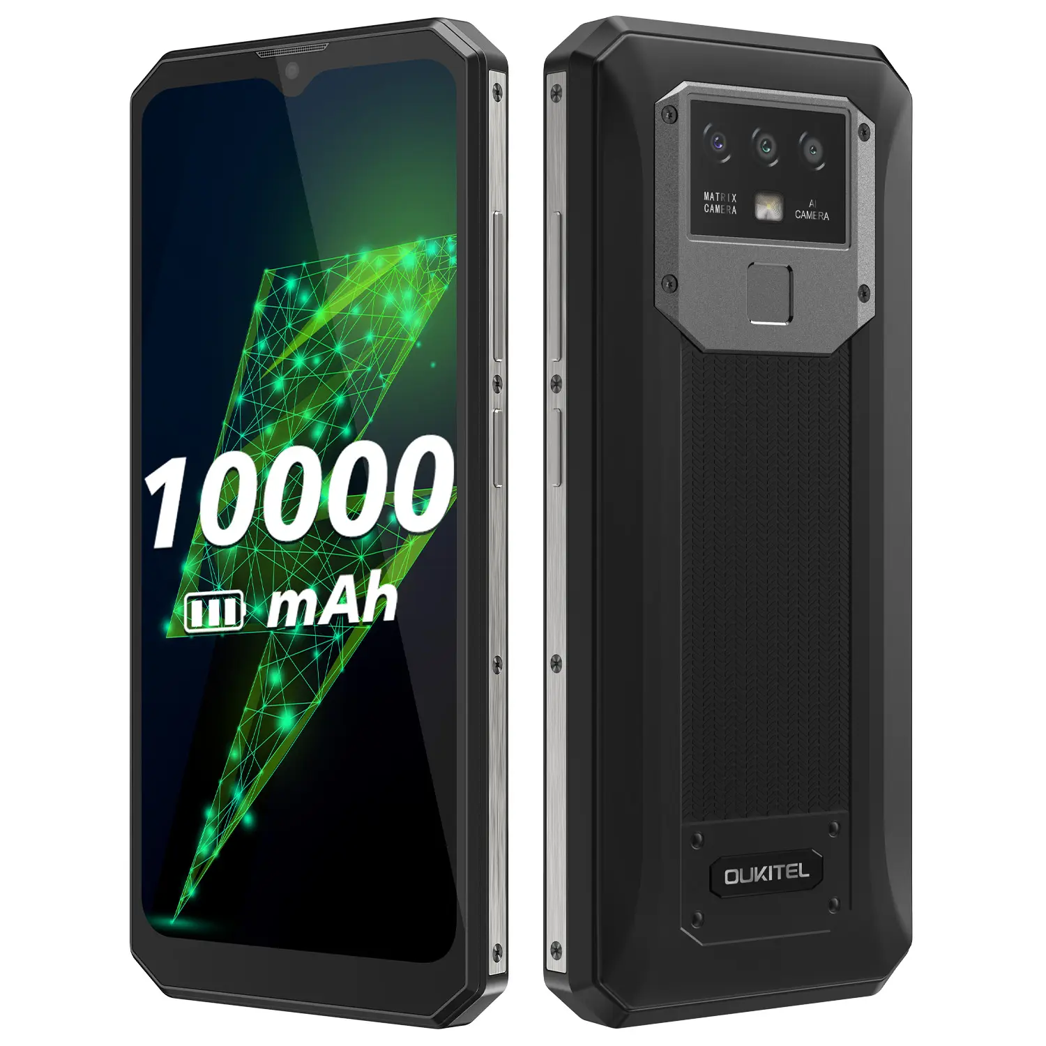 OUKITEL K15 प्लस 6.52 इंच की स्क्रीन 10000mAh स्मार्टफोन ट्रैक्टर कोर एंड्रॉयड 10.0 सेलफोन 13MP ट्रिपल कैमरों एनएफसी मोबाइल फोन