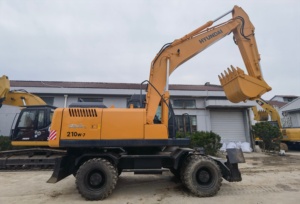 Excavadoras de cadenas, maquinaria de movimiento de tierras para construcción, excavadora usada HYUNDAI 150LC 210LC 210W-7, equipo pesado, excavadora de 20 toneladas - Product Image 5