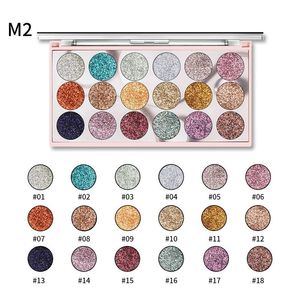 Paleta <span class=keywords><strong>de</strong></span> Sombras <span class=keywords><strong>de</strong></span> Ojos MISS ROSE, 18 Colores Brillantes e Impermeables, Maquillaje <span class=keywords><strong>de</strong></span> Ojos con Brillo para Discoteca y Escenario - Product Image 6