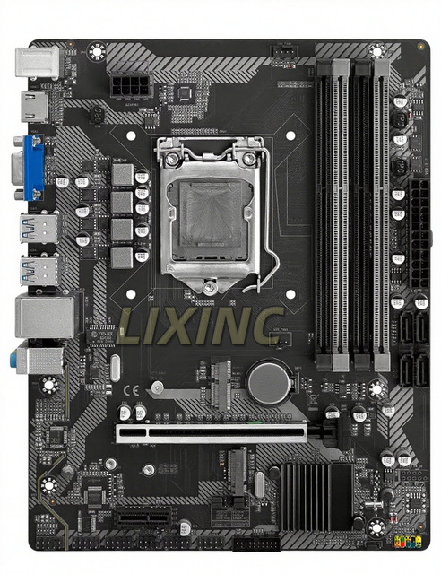 LIXINC H97 M-ATX Motherboard LGA 1150 Intel I3 I5 I7 E3 CPU DDR3 1600MHz 16GB M.2 NVME SATA USB 3.0 VGA DVI for Desktop New