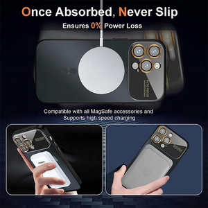 2023 étui de téléphone magnétique à la mode pour <span class=keywords><strong>Iphone</strong></span> 14 14plus 13 Pro grande fenêtre caméra Protection d'écran téléphone portable crique - Product Image 4