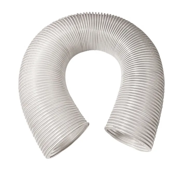PVC Coated Steel Wire Clear Air Duct Vent Hose Factory