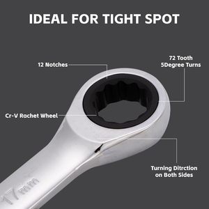 Set di chiavi a cricchetto combinate metriche da 6-32 mm, 22 pezzi, per fai da te, direttamente dalla fabbrica, supporto OEM, utensili manuali per riparazione auto - Product Image 5