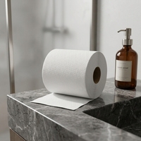 Meilleur prix, qualité supérieure, essuie-tout en papier recyclé collé 2 plis, rouleau maxi, blanc bleu, lingettes de nettoyage industrielles