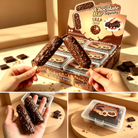 Jouet Squishy en Chocolat Croustillant 2026, Jouet Anti-Stress en Argile et Cire en Forme de Barre de Chocolat, Jouet à Presser de Simulation de Barre pour la Vente en Gros