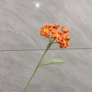 ช่อกุหลาบประดิษฐ์ทำจากเส้นด้ายขนสัตว์แบบสั่งทำช่อกุหลาบถักแบบถักช่อกุหลาบเทียม - Product Image 3