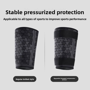 Nylon Jacquard <strong>Thigh</strong> <strong>Support</strong> with Adjustable Compression Straps, Knitted Leg Sleeve - Product Image 4
