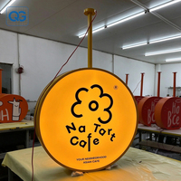 Boîte à lumière LED ultra-mince personnalisée avec cadre en aluminium, enseigne lumineuse pour publicité de logo, boîtes lumineuses pour publicité de devanture de magasin