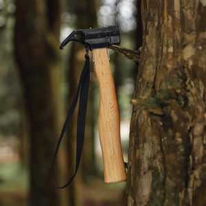 Marteau à clous de tente Tiger Shark avec manche en bois et tête en cuivre, pour camping en extérieur, outil de bricolage - Product Image 2