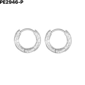 Fashion 2.5*8 Earrings DE ARO Hoop PE2946 for Women High Quality Jewelry - Product Image 1