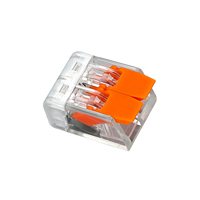 Connecteur de câblage à levier FUSHDE série 41 IP66 450V 32A avec boîtier transparent en nylon/PC et contacts en laiton