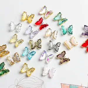 2022 new luxury nail charms manicure bowknot ornament small frosted alloy 3D finished ribbon nail charms