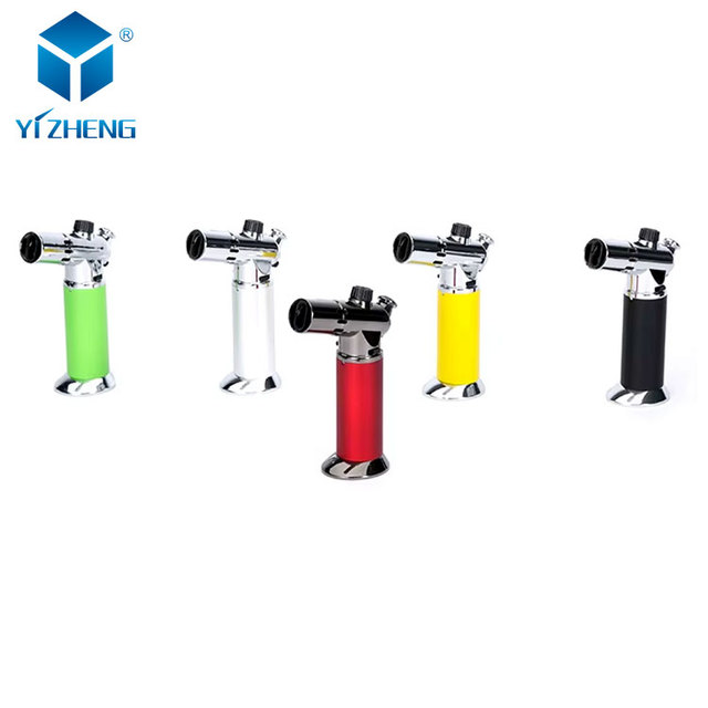 YIZHENG Metal Torch Direct Jet Flame Inflatable Lighter Metal Cigar Torch High Safety Performance Durable Kitchen Torch