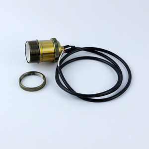 Support de lampe CJ E26 en aluminium bronze, pièce de rechange pour luminaire suspendu, pour la maison, le restaurant, style industriel rétro - Product Image 1