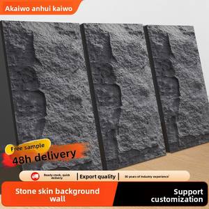 Revêtement mural en pierre PU légère, pierre culturelle, pierre artificielle à effet d'eau, briques murales intérieures en forme de champignon pour villa - Product Image 4