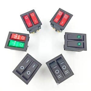 Interruptor de Botón Doble ON-OFF / ON-OFF-ON, Interruptor Basculante Mediano Iluminado por LED con Terminal de 6 Pines - Product Image 3