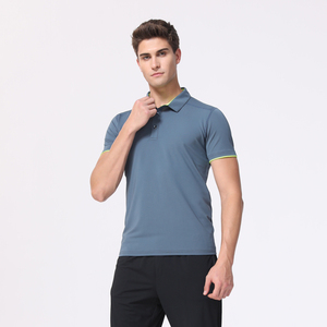 Chemise de golf décontractée à manches courtes pour homme, anti-rides, avec logo brodé, poche, polyester/coton, disponible jusqu'à 6XL - Product Image 2