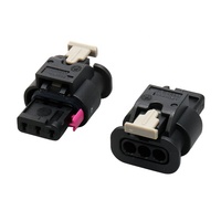 1-1718644-1 Konektor Otomatis Tahan Air 3Pin Betina MCON1.2 Steker Kabel Sensor Mobil Tertutup