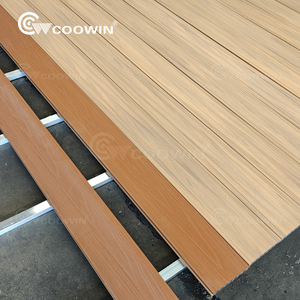 Châu âu phong cách thiết kế ngoài trời WPC decking mới không thấm nước Gỗ nhựa composite sàn decking gỗ bề mặt hạt chải - Product Image 1