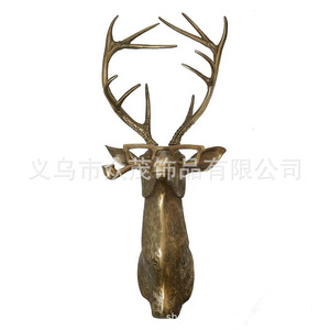 Statuetta Decorativa in Resina Animale <span class=keywords><strong>con</strong></span> Occhiali da Parete Orso Louie Topolino Frankie Cervo Decorazione per la <span class=keywords><strong>Casa</strong></span> - Product Image 2