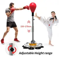 Ногами с регулировкой по высоте, боксерская груша на пружинах свободный стоящий занятий боксом мяч для тренировки реакции
