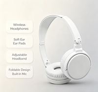 Casque sans fil supra-auriculaire avec microphone intégré pour V5.3, autonomie de 15 à 20 heures, réduction de bruit ENC, métal, aviation, audiophile
