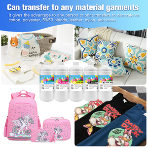 Baiyin Không Có Tắc Nghẽn In Kỹ Thuật Số Dtf Mực 1Kg Cmyk + W 5 Màu Sắc Thăng Hoa Truyền Nhiệt Dtf Mực Với Màu Sắc Tinh Tế Mực - Product Image 5